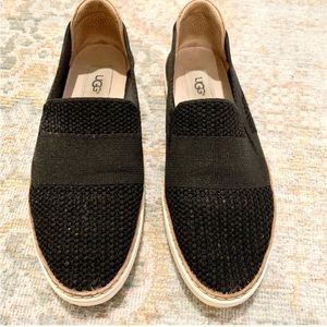 UGG Sammy Knit Slip-On Sneakers Black 8